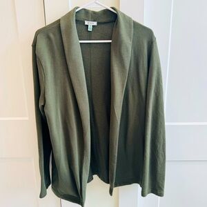 Susina Olive Colored Soft Wrap/Cardigan Sz M​​​​​